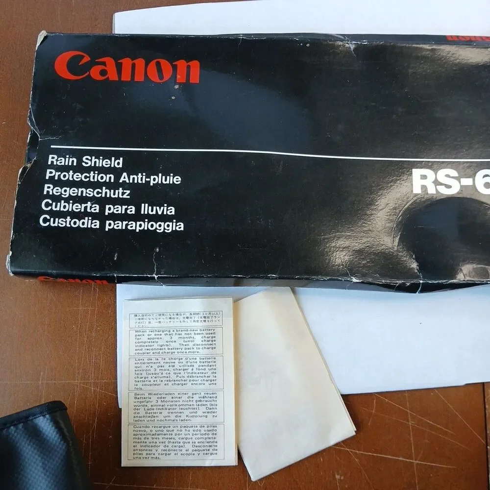 Canon Canovision 8 Rain Shield RS-60 Original In Box Vintage